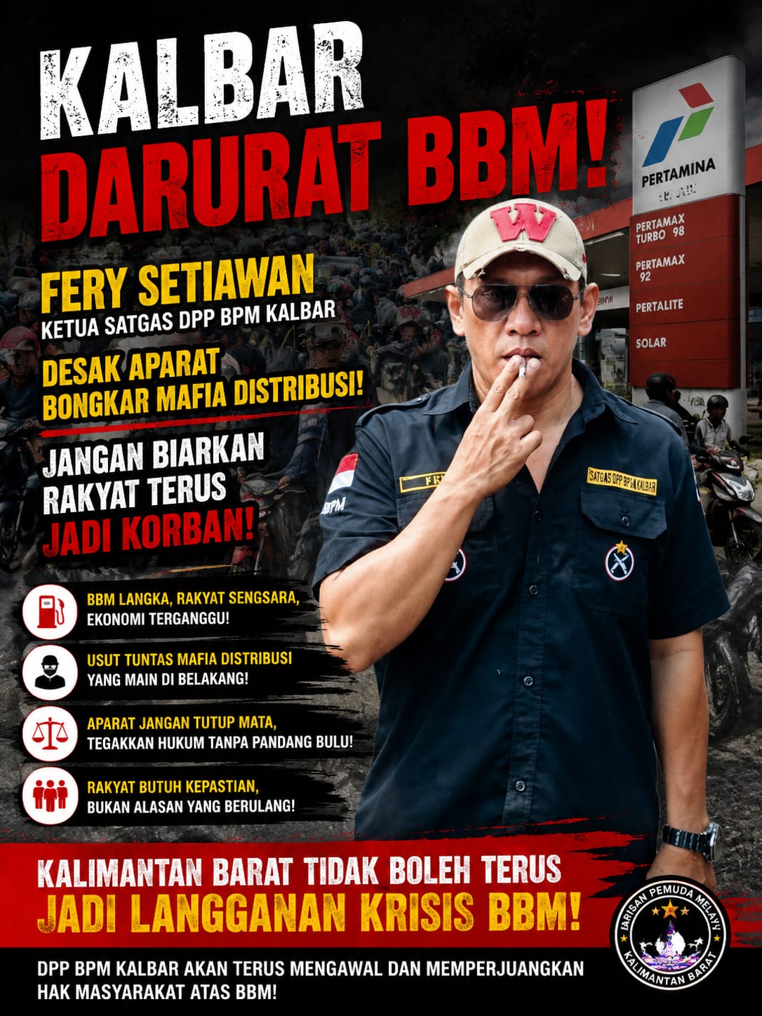 Krisis BBM Terus Berulang di Kalbar, Fery Setiawan Desak Aparat Usut Tuntas Permainan Distribusi